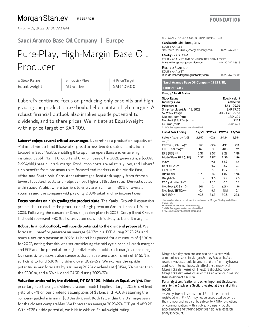 Morgan Stanley-Saudi Aramco Base Oil Company Pure-Play, High-Margin Base O...Morgan Stanley-Saudi Aramco Base Oil Company Pure-Play, High-Margin Base O..._1.png